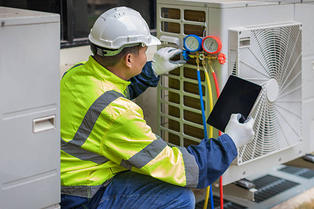 Professional Emergency Hvac Repair technician working in Penns Park, PA